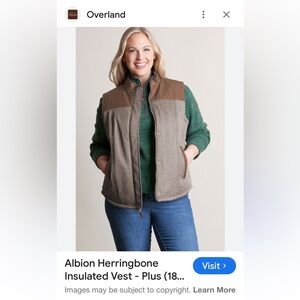 NWOT Overland Brown Outdoor Vest